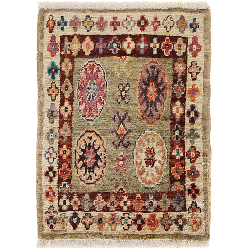Authentic Afghan Wool Doormat 1.96x1.47 Ft
