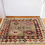 Authentic Afghan Wool Doormat 1.96x1.47 Ft