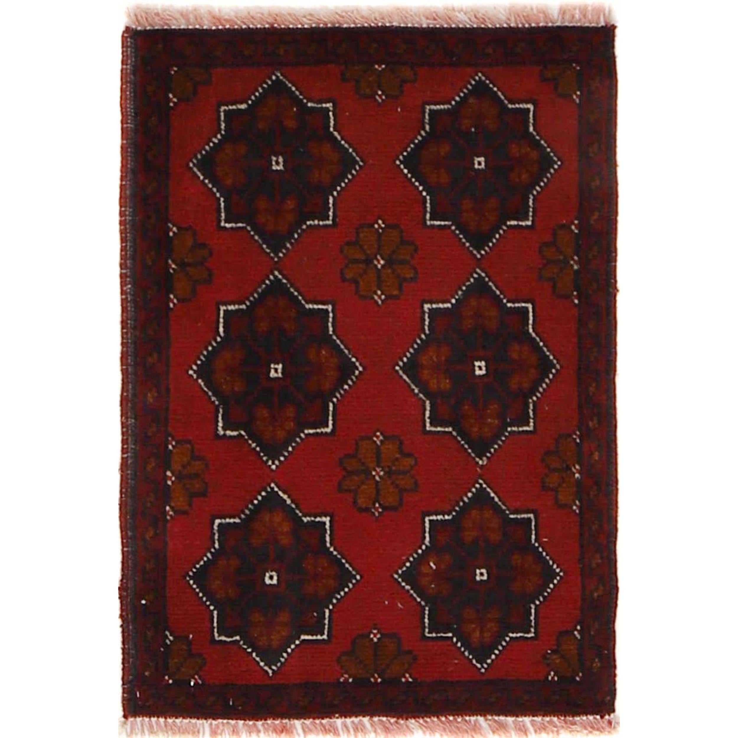 Afghan Handwoven Entry Mat 2x1.4 ft