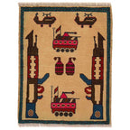 Handmade Afghan War weapons Tapestry 2.4x1.9 ft