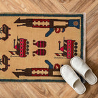 Handmade Afghan War weapons Tapestry 2.4x1.9 ft