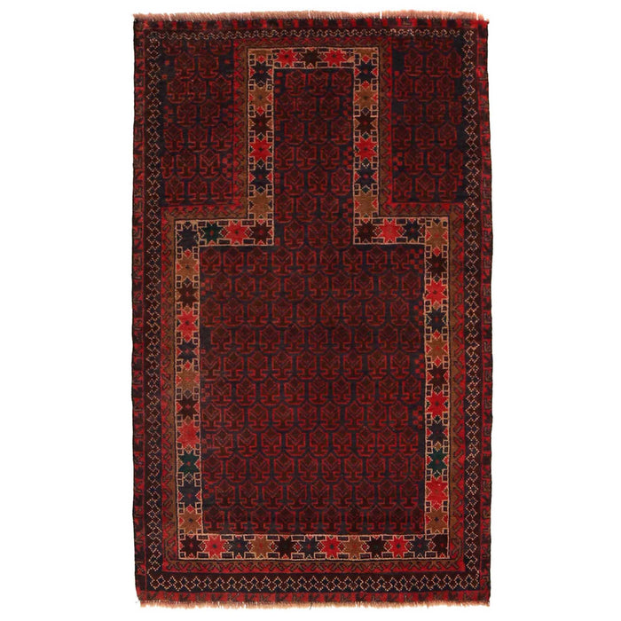 Prayer Mat Afghan Weaving 4.5x2.7 ft