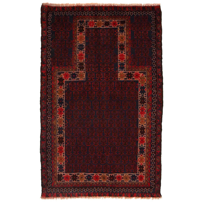 Afghan Nomad Woven Prayer 4.5x2.8 ft