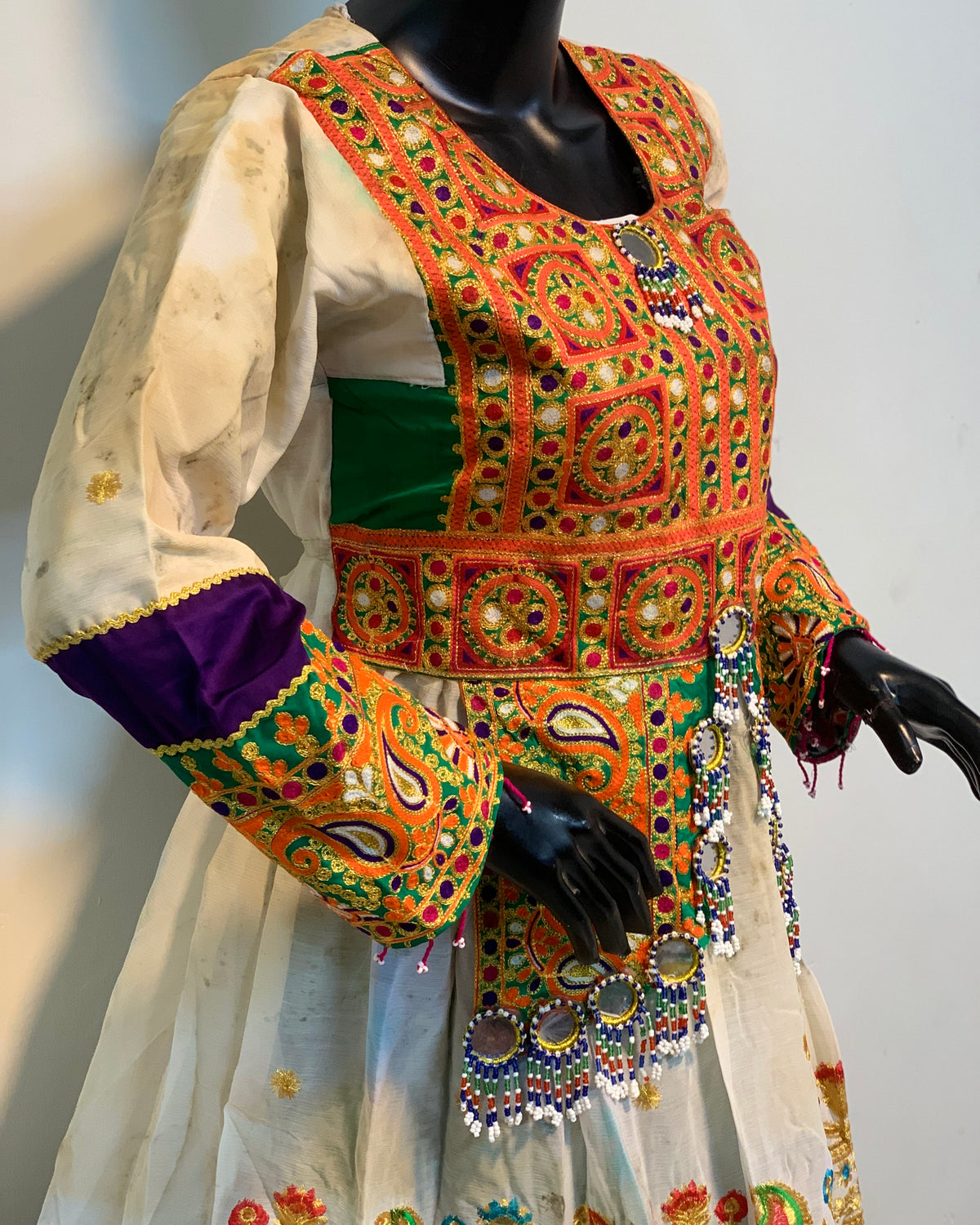 Traditional Pashtun Embroidered Dress