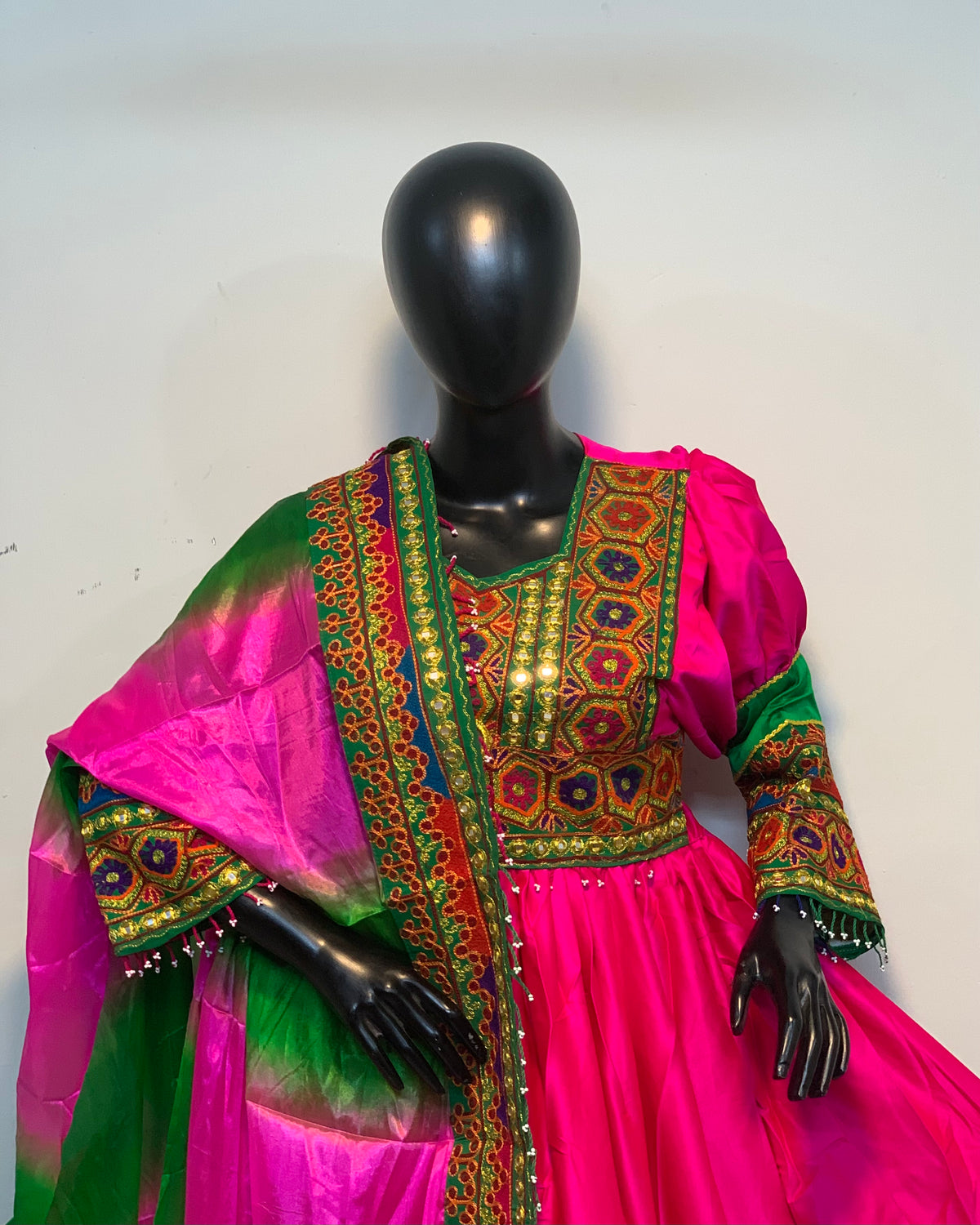 Traditional Pashtun Embroidered Dress