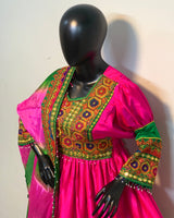 Traditional Pashtun Embroidered Two Piece Dress