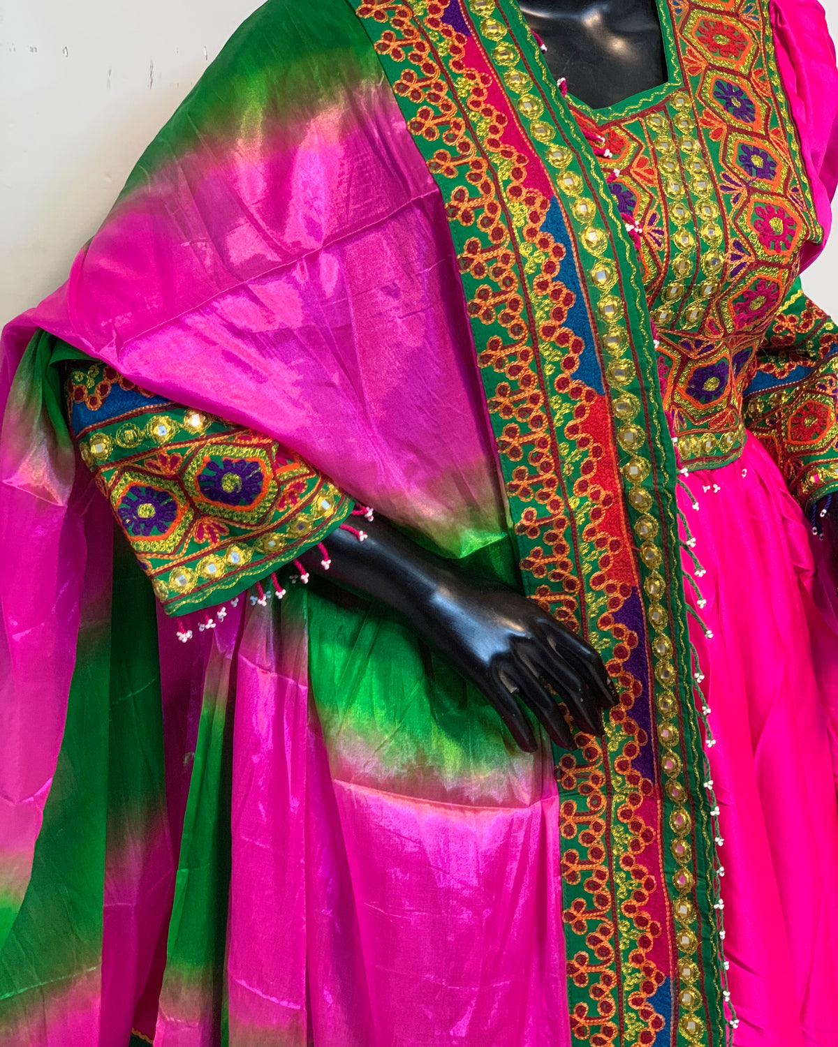 Traditional Pashtun Embroidered Dress
