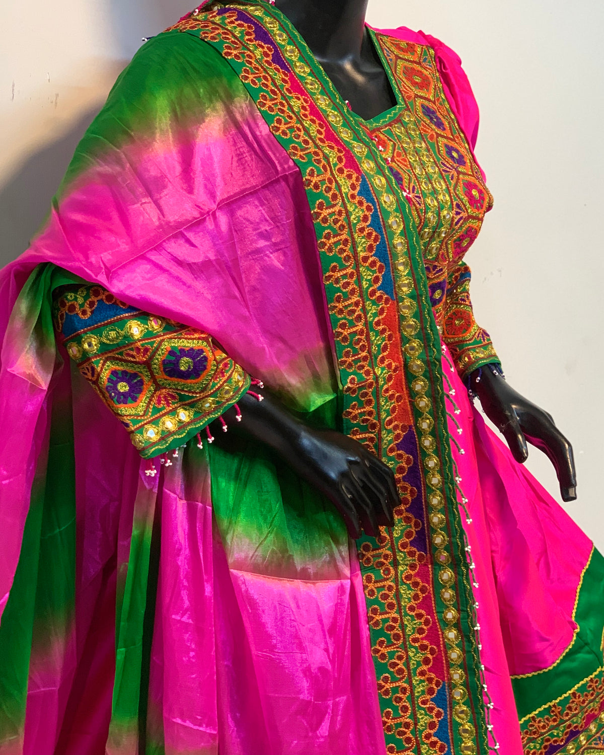 Traditional Pashtun Embroidered Dress