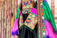 afghan traditional nikah frock in black color