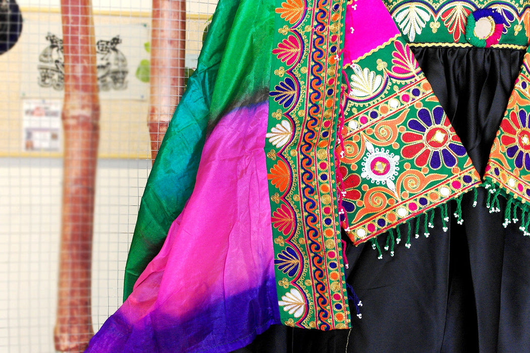 mirrors work afghan clothes