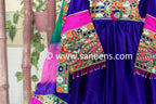 Pashtun Girls Blue Satin Dress