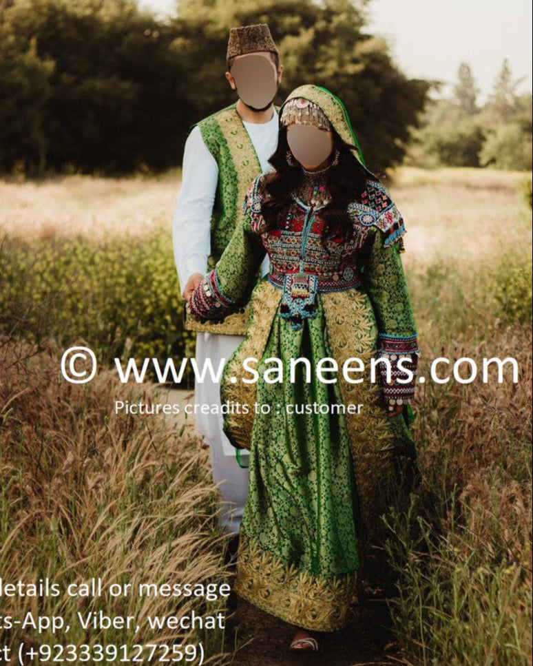 Afghan Bride Dress With Groom Vest