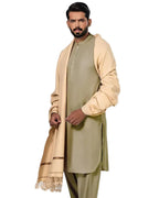 Cultural Pashtun Shawl Beige