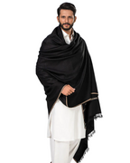 Black Pashtun Traditional Shawl