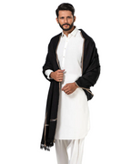 Black Pashtun Traditional Shawl