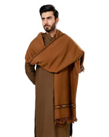 Brown Pashtun Heritage Shawl