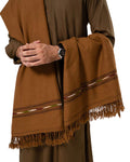 Brown Pashtun Heritage Shawl