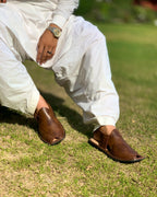 Handmade Leather Peshawari Chappal