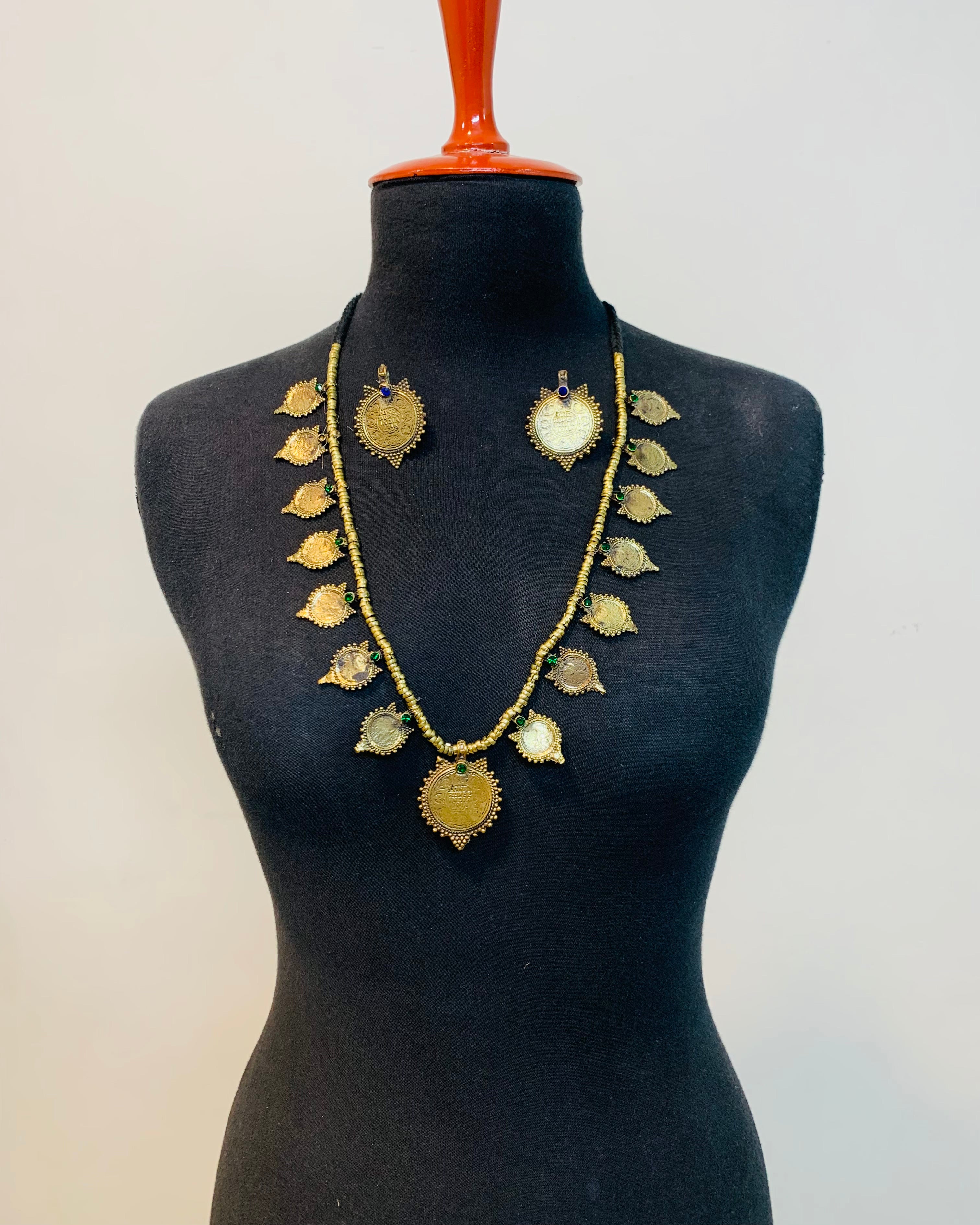 Afghan Tribal Coin Necklace Set