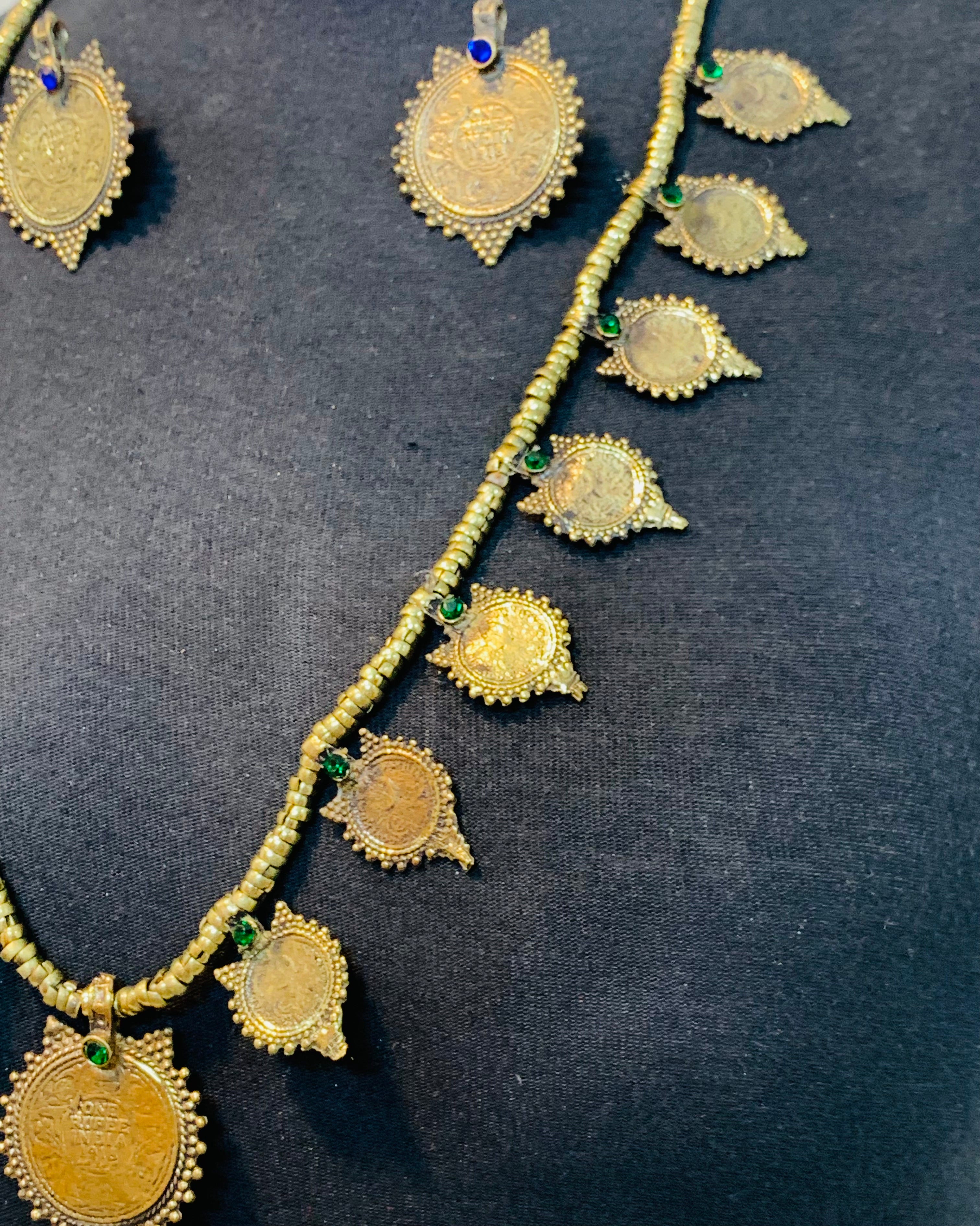 Afghan Tribal Coin Necklace Set