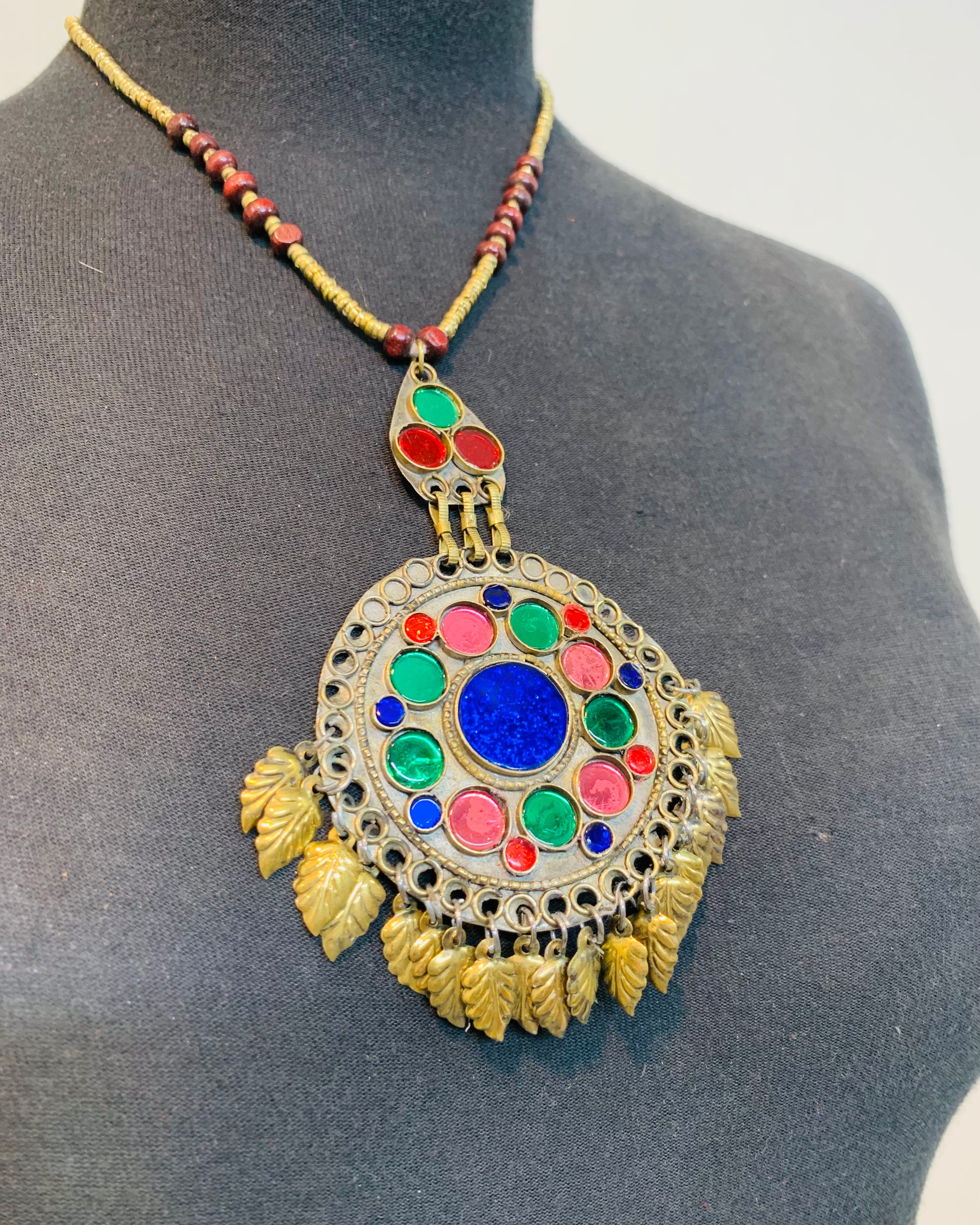Afghan Ethnic Pendant Necklace