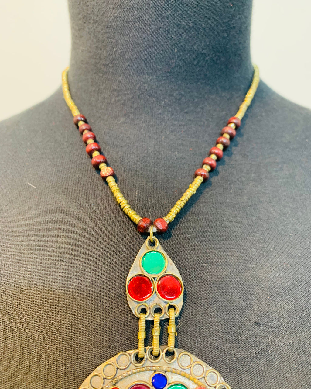 Afghan Ethnic Pendant Necklace