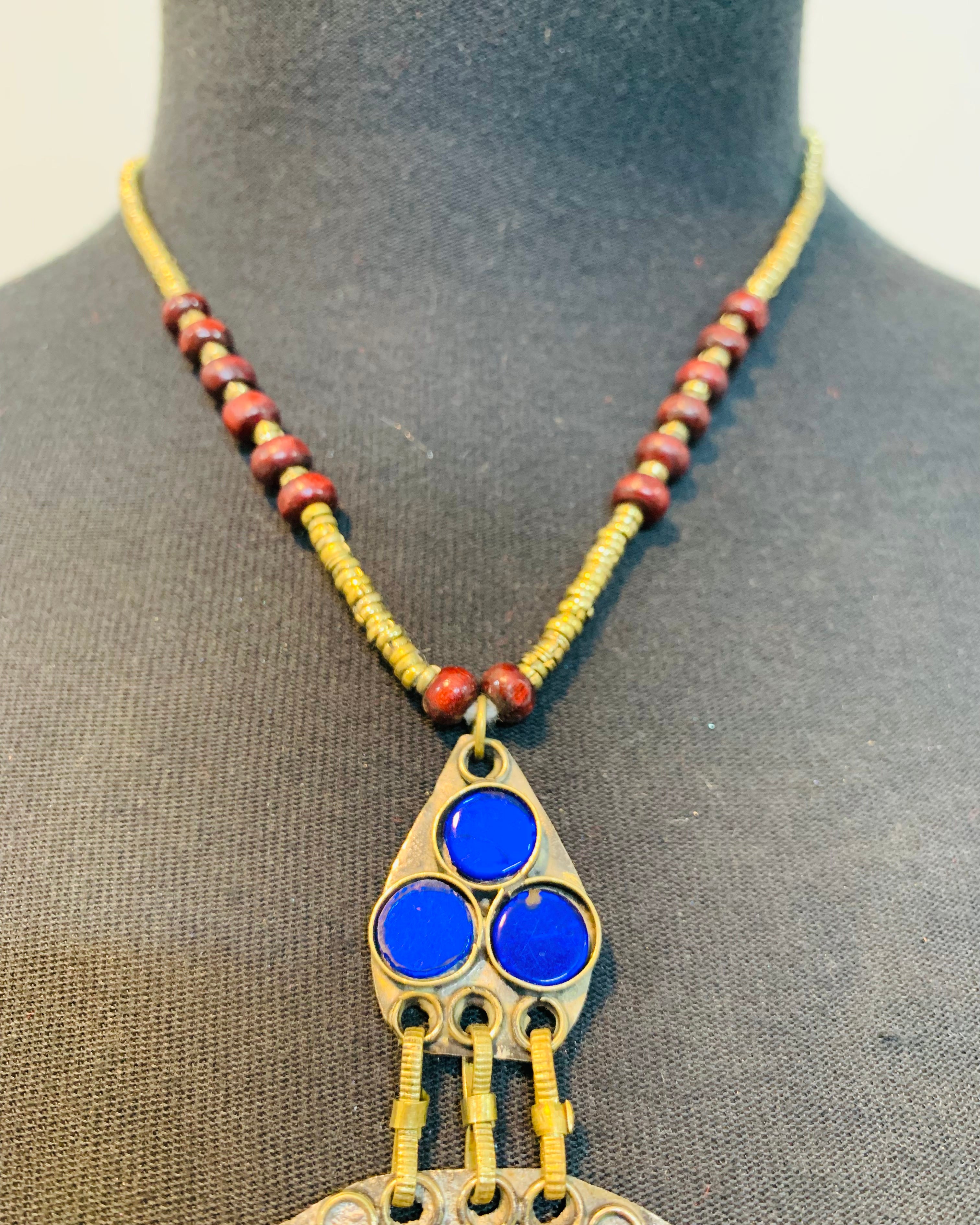 Handcrafted Tribal Statement Necklace