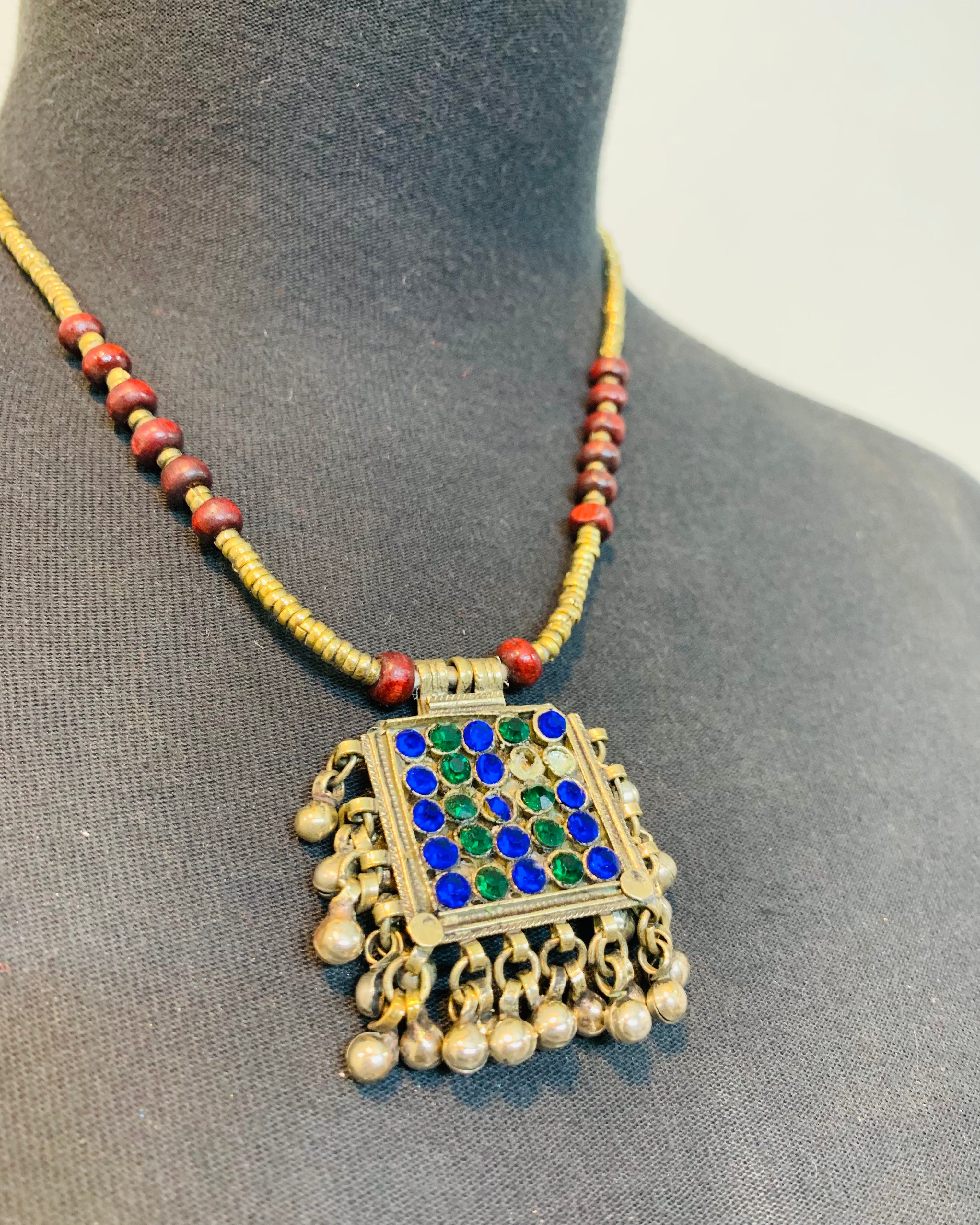 Vintage Kuchi Pendant Necklace