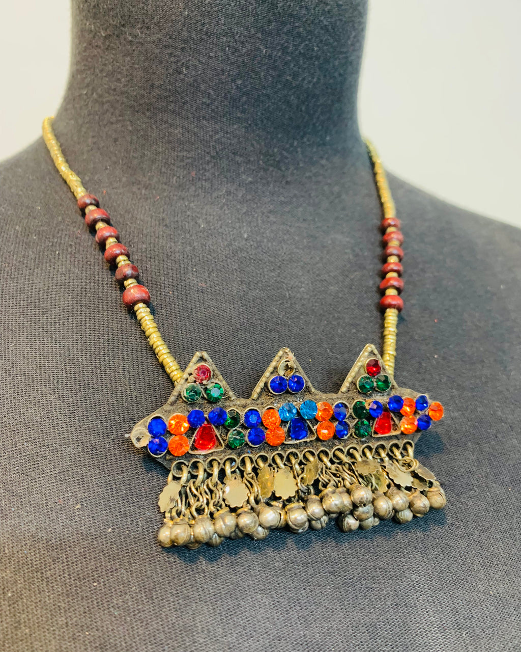 Tribal Afghan Beaded Necklace