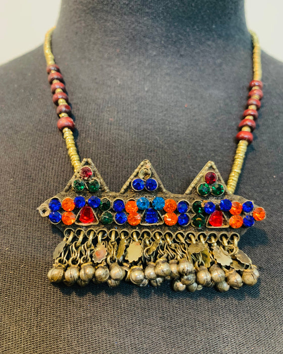 Tribal Afghan Beaded Necklace