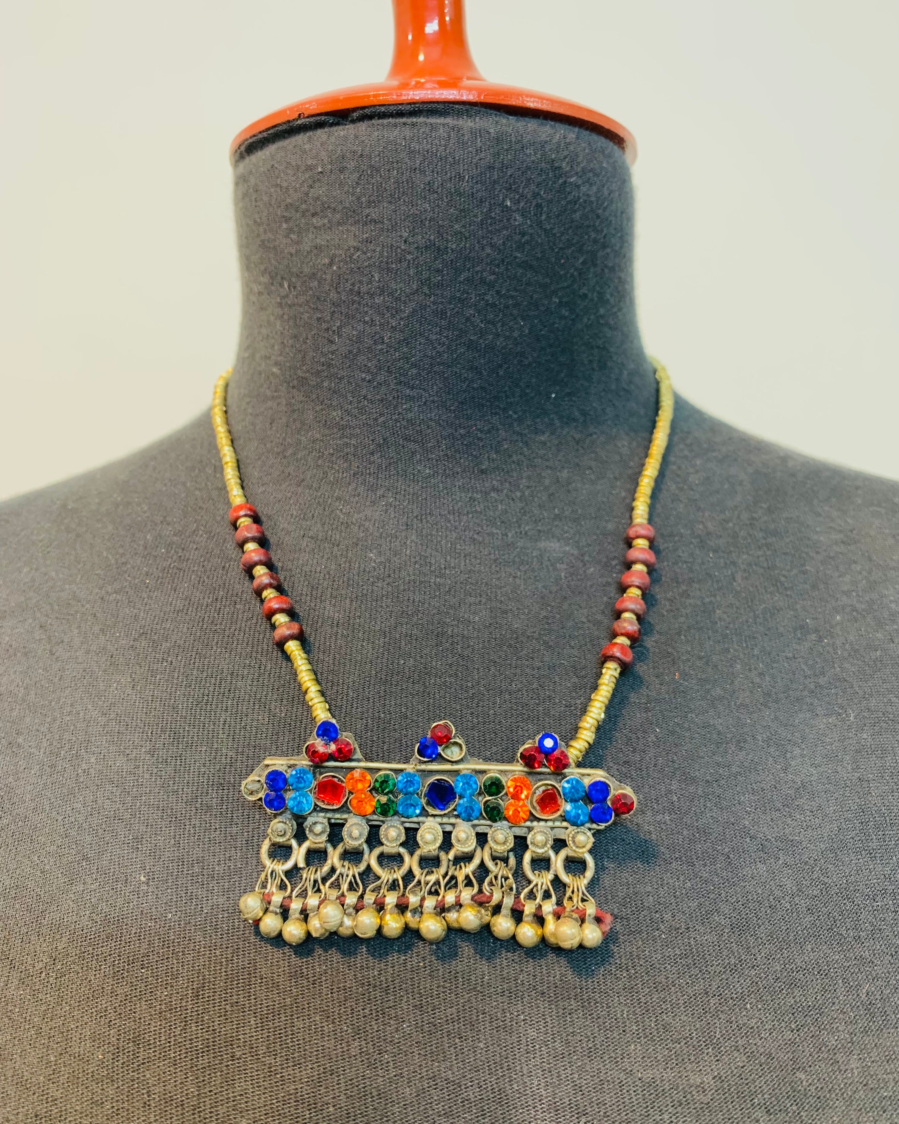Handcrafted Bohemian Afghan Necklace