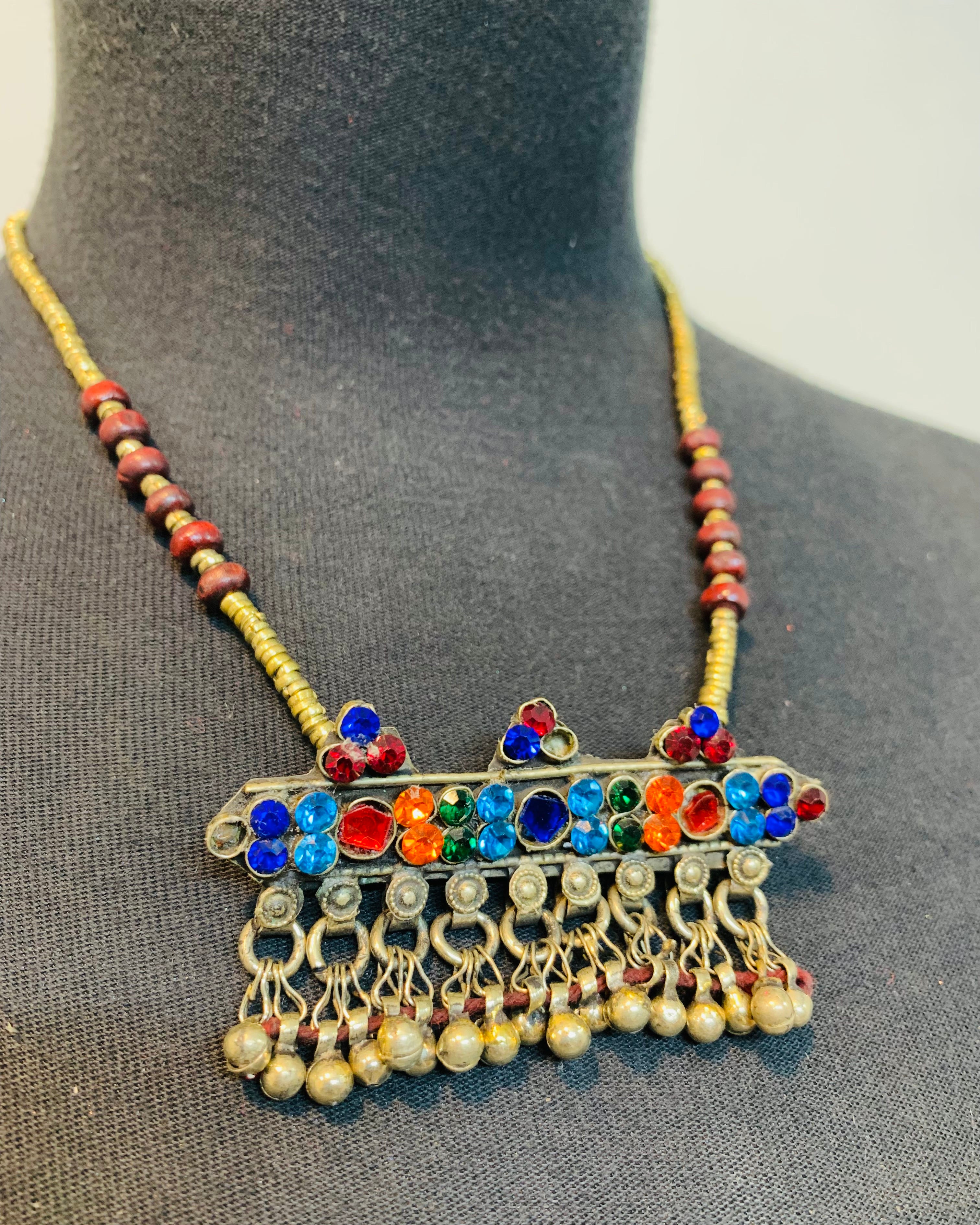 Handcrafted Bohemian Afghan Necklace