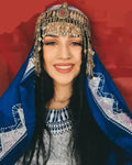 Traditional Afghan Hazaragi Silver Headdress for Girls