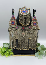 Kuchi Choker And Earrings Set With Long Chains