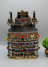ATS Ornaments Kuchi Ethnic Triabl Fusion Coins Jewelry Set