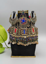 Boho Tribal Kuchi Vintage Choker Jewelry Set Handmade Afghan Style