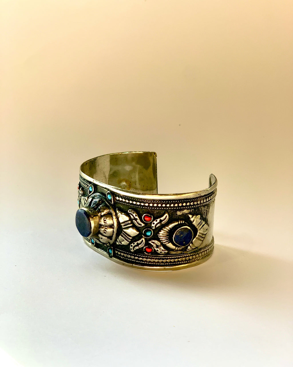 Vintage Tribal Stone Cuff