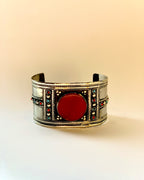 Boho Engraved Wide Bracelet