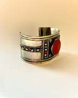 Boho Engraved Wide Bracelet