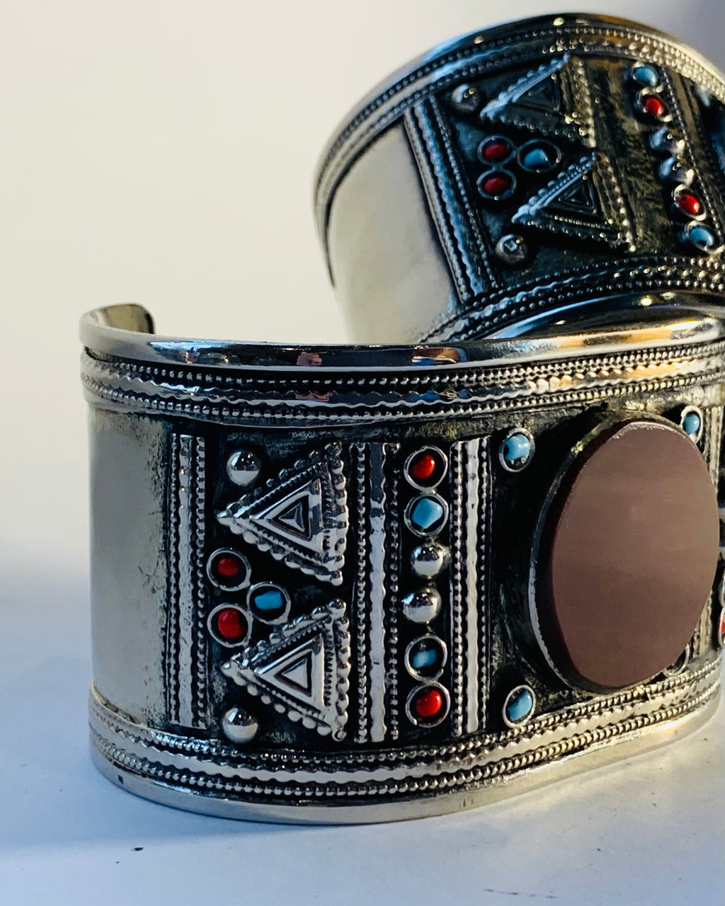 Bohemian Engraved Statement Cuff
