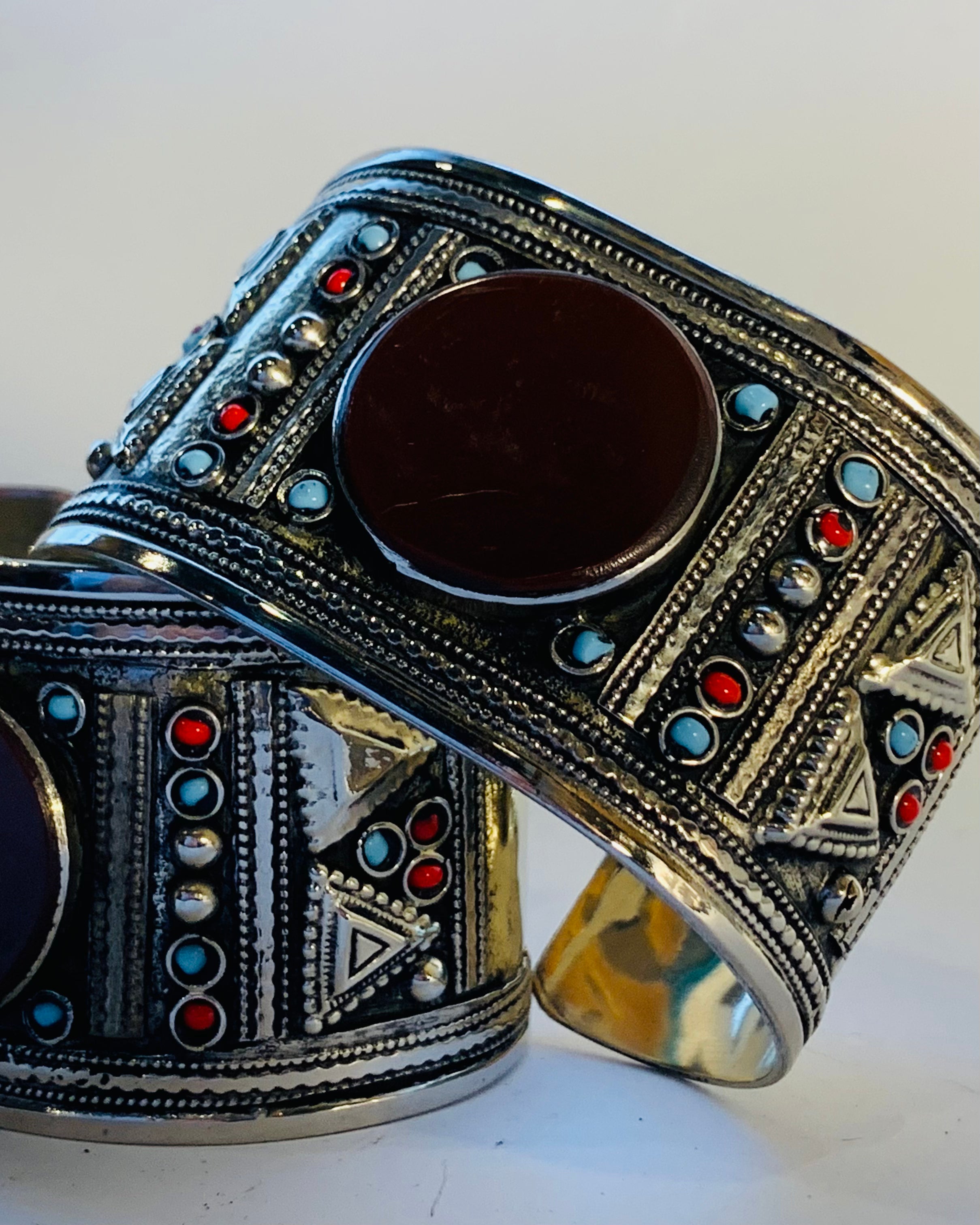 Bohemian Engraved Statement Cuff