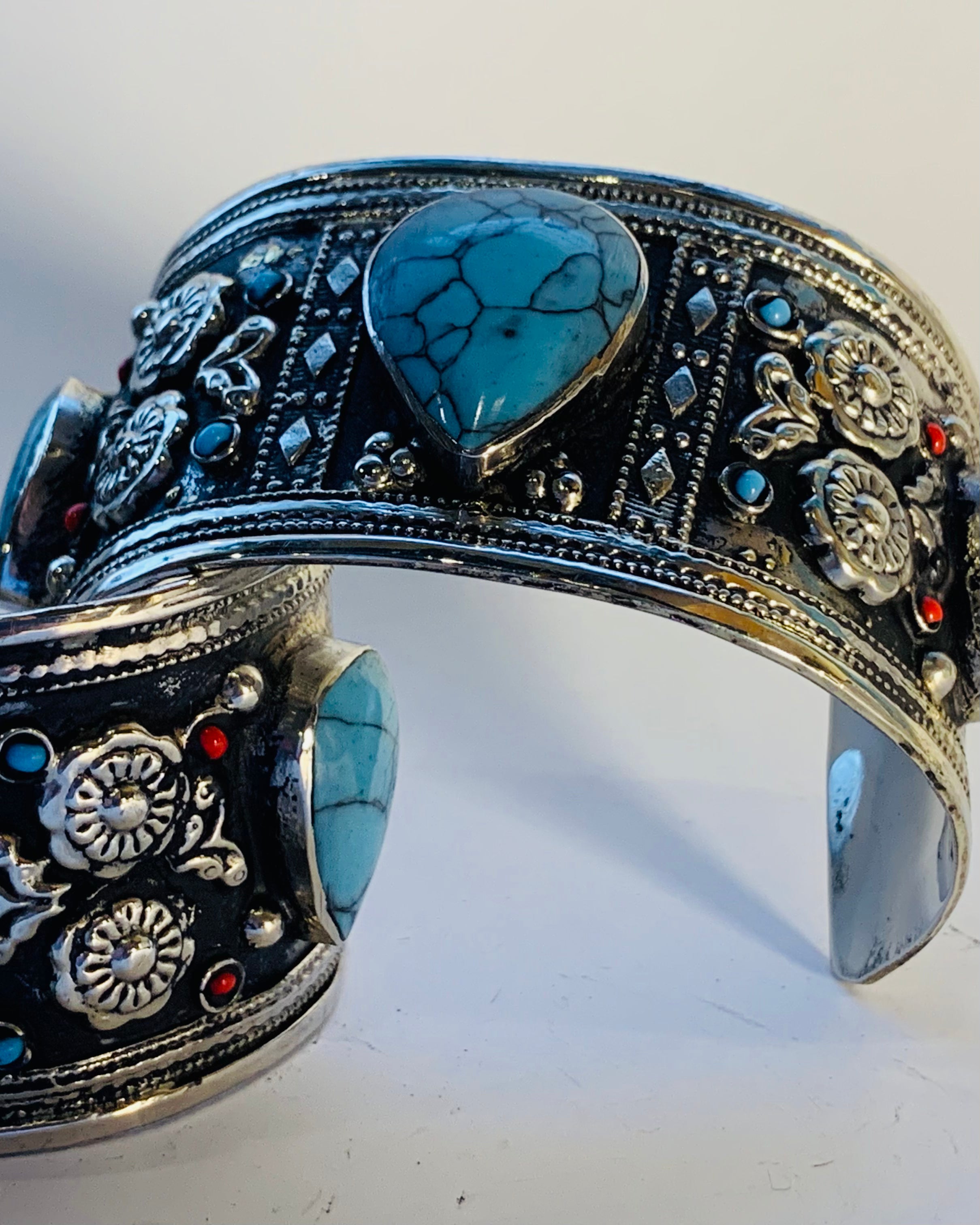 Bohemian Artisan Wide Bracelet