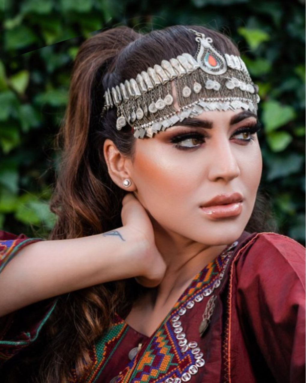 Afghan fashion tribal jewelry headdress for bride