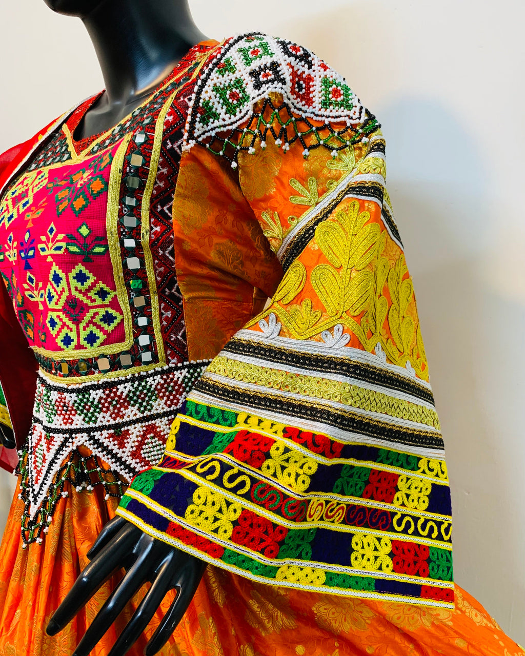 Handmade Afghan Embroidered Traditional Dress