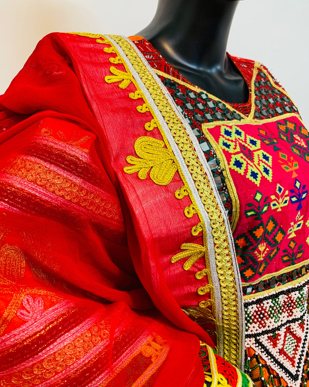 Handmade Afghan Embroidered Traditional Dress
