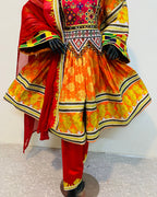Handmade Afghan Embroidered Traditional Dress