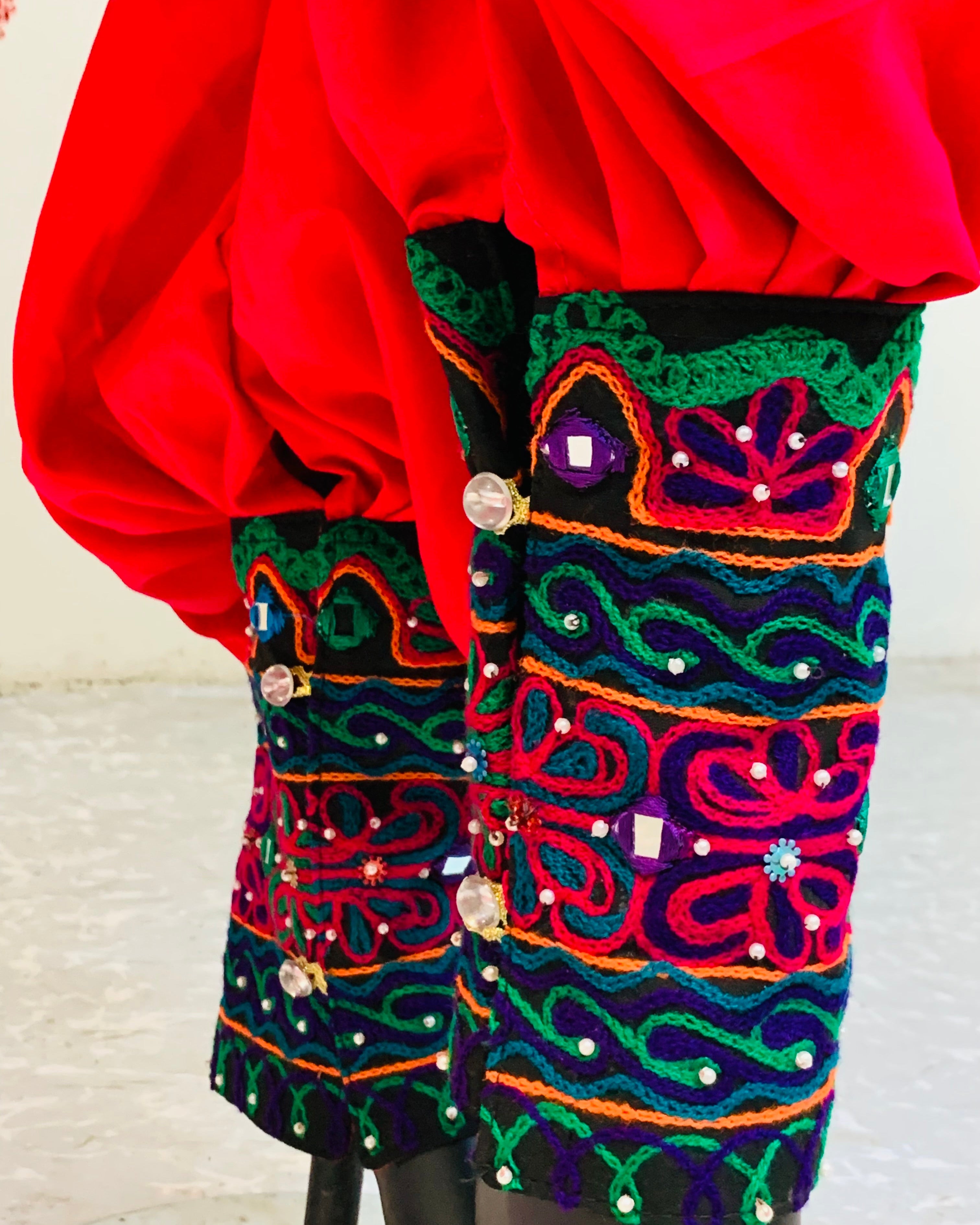 Handmade Afghan traditional Bridal Dress