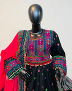 Handmade Afghan traditional Bridal Dress
