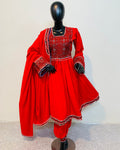 Hand-Embroidered Afghan Bridal Dress