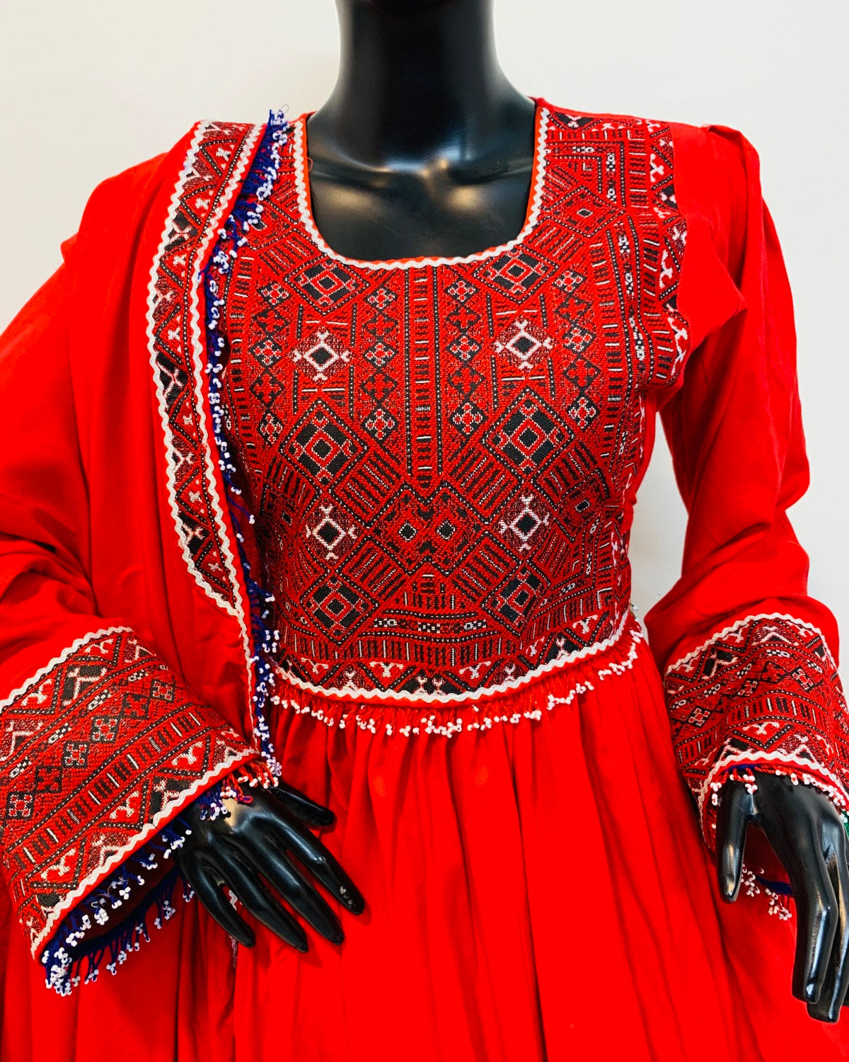 Hand-Embroidered Afghan Bridal Dress